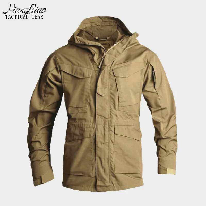 Men Tactical Clothing US Army Windproof Military Field Jacket Coats Hoodie Mens Windbreaker Autumn Winter W250809