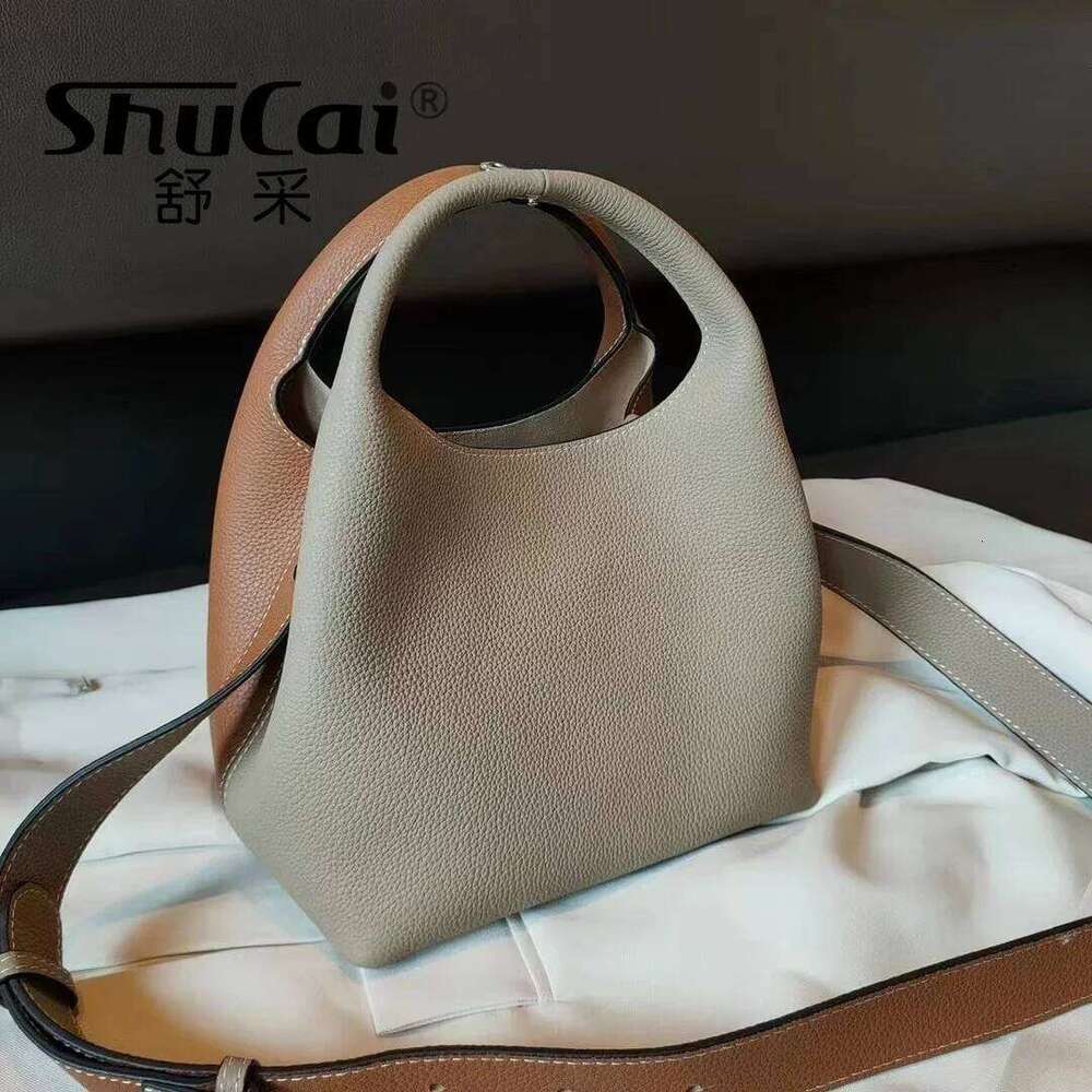Genuine Leather bucket designer blocking and versatile single shoulder diagonal crossbody TOGO cowhide women s handbags bag