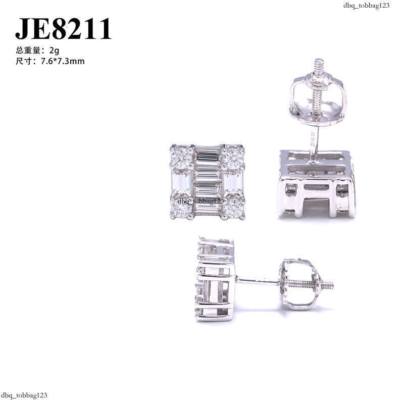 ICED OUT Irregular Moissanite EarringIced Out VVS Real Gold Plating Trade Special