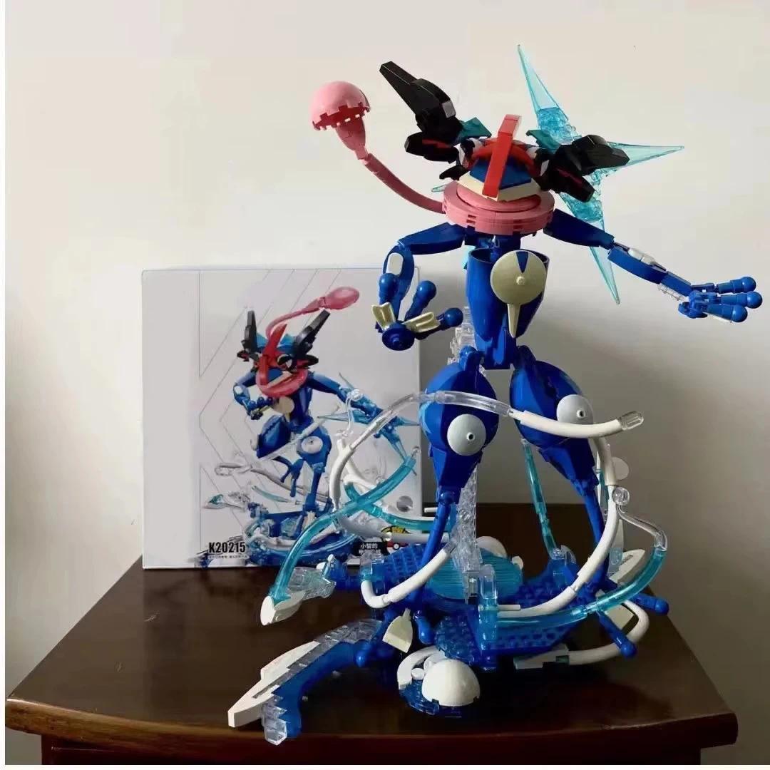 Pokemon Anime Super Charizard X Building Blocks Ash's Greninja of Koga Ninja Movies Model Bricks Diy Toys For Kids Holiday Gifts