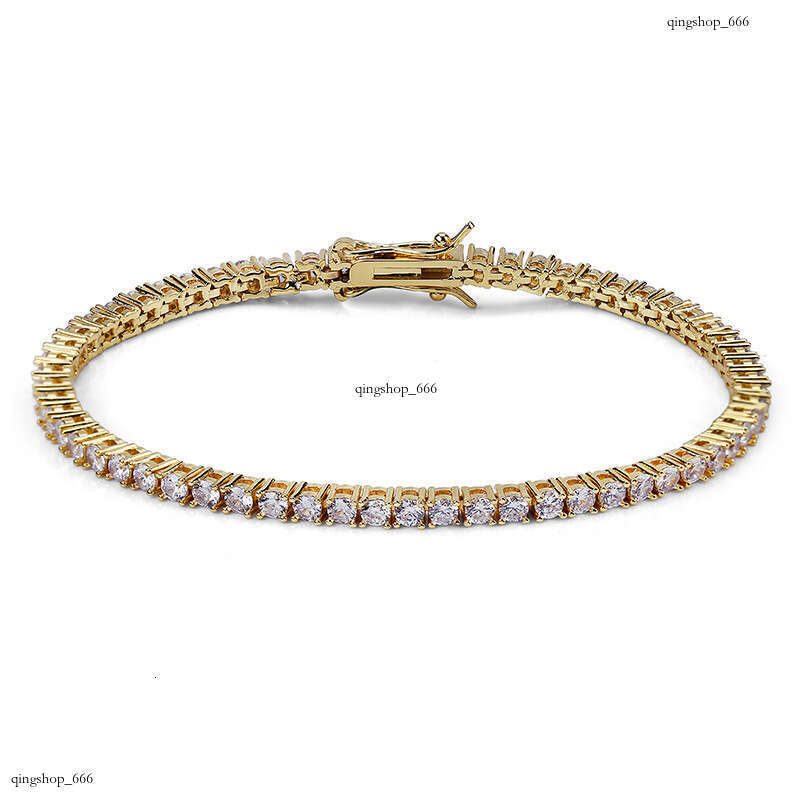 Hip Hop Tennis Chain Full Dia Necklace Sterling Silver Inlaid Moissanite chain Men Women Trendy Accessories