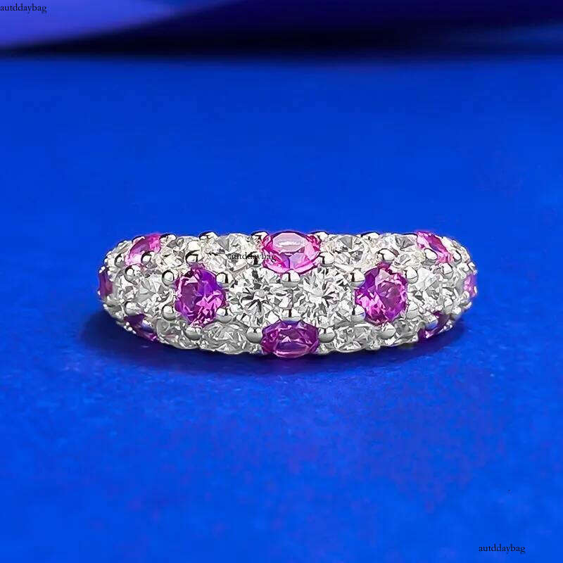 Choucong Gorgeous Sparkling Wedding Rings Jewelry Real 100% Sterling Sier Full Lab Moissanite Dia Gemstones Party Girls Women Bridal Ring Gift