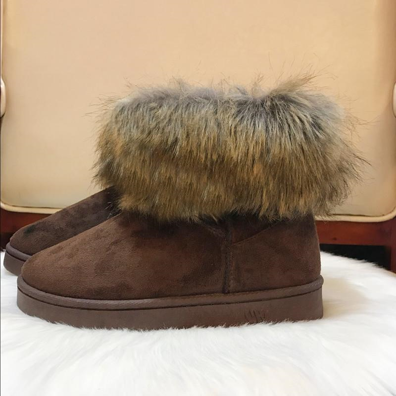 Designer shoes free shipping new Outdoor trainer winter plush thick snow boots for women's keep warm short boots black pink grey red brown