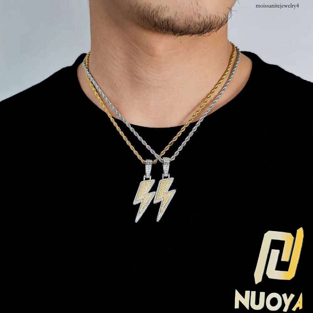 High Quality Iced Out Hip Hop Cubic Zirconia Lighing Pendant