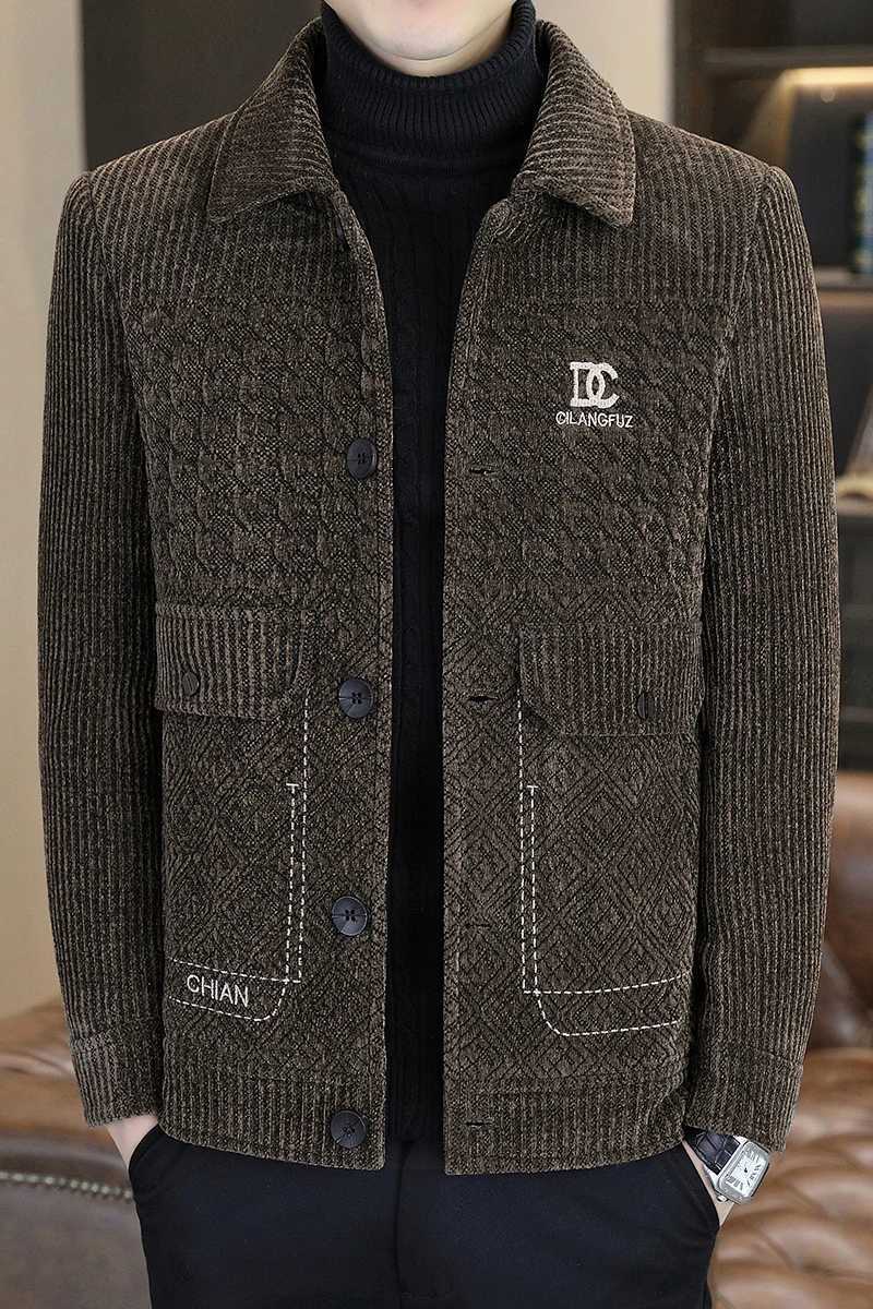 Korean Fashion Versatile Woolen Jacket Men Winter Thick Warm Casual Business Trench Coat Slim Streetwear Overcoat Men Clothing XJ250809