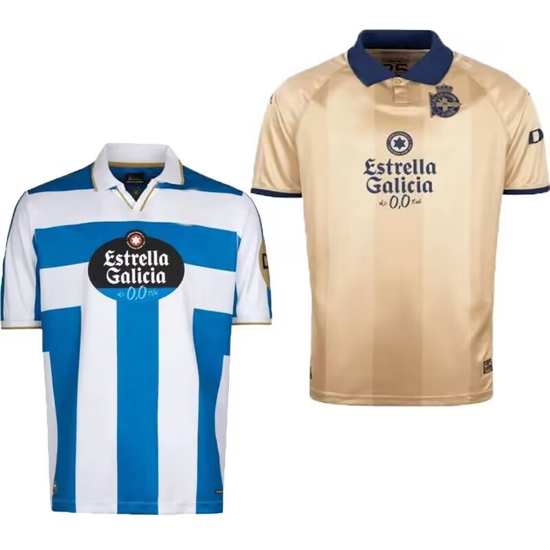 25 26 Deportivo de La CoruNa soccer jersey VALERON MAKAAY bebeto BITINHO Men kids football shirt