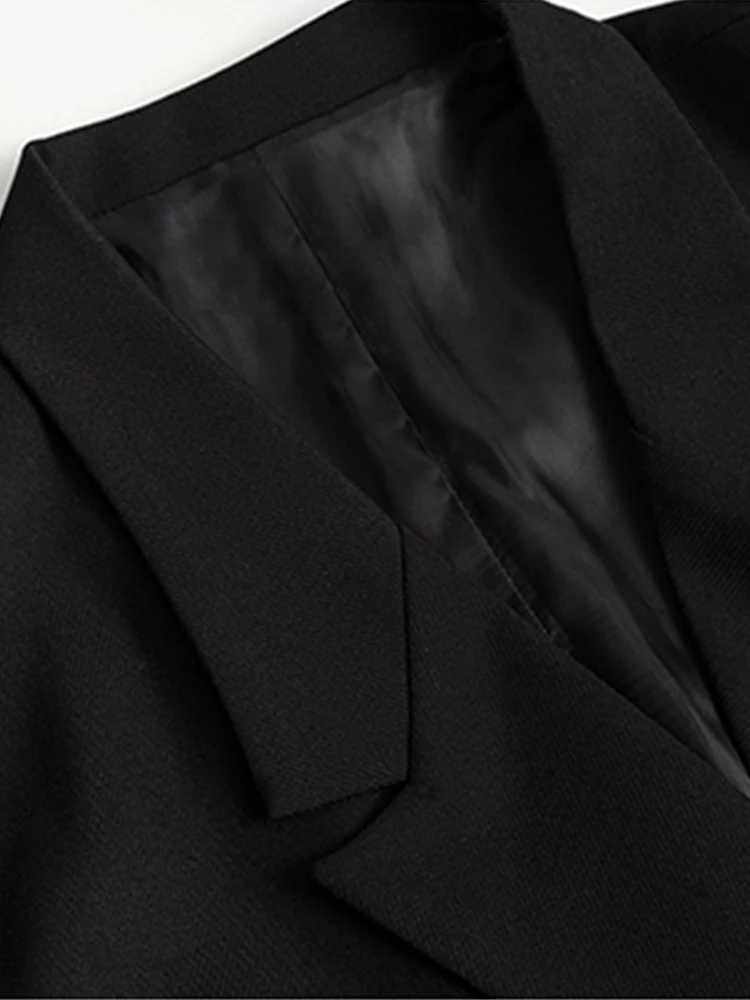 Mauroicardi Autumn Winter Long Loose Luxury Warm Soft Black Woolen Trench Coat Men Double Breasted Cool European Overcoat 2022 XJ250809