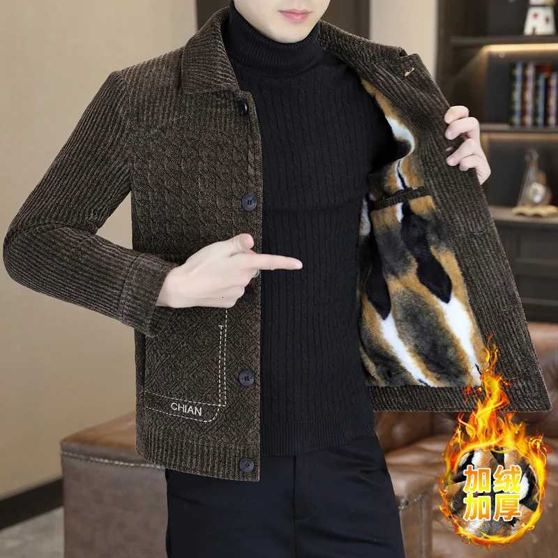 Korean Fashion Versatile Woolen Jacket Men Winter Thick Warm Casual Business Trench Coat Slim Streetwear Overcoat Men Clothing XJ250809