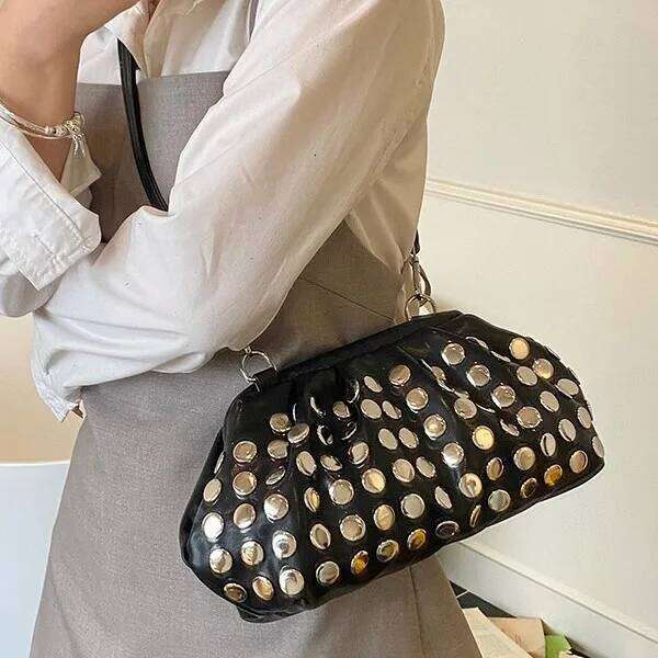 Summer Hot Sale S Studded Clutch Crossbody Bag Stylish Shoulder Handbag For Women Fashionable Elegant