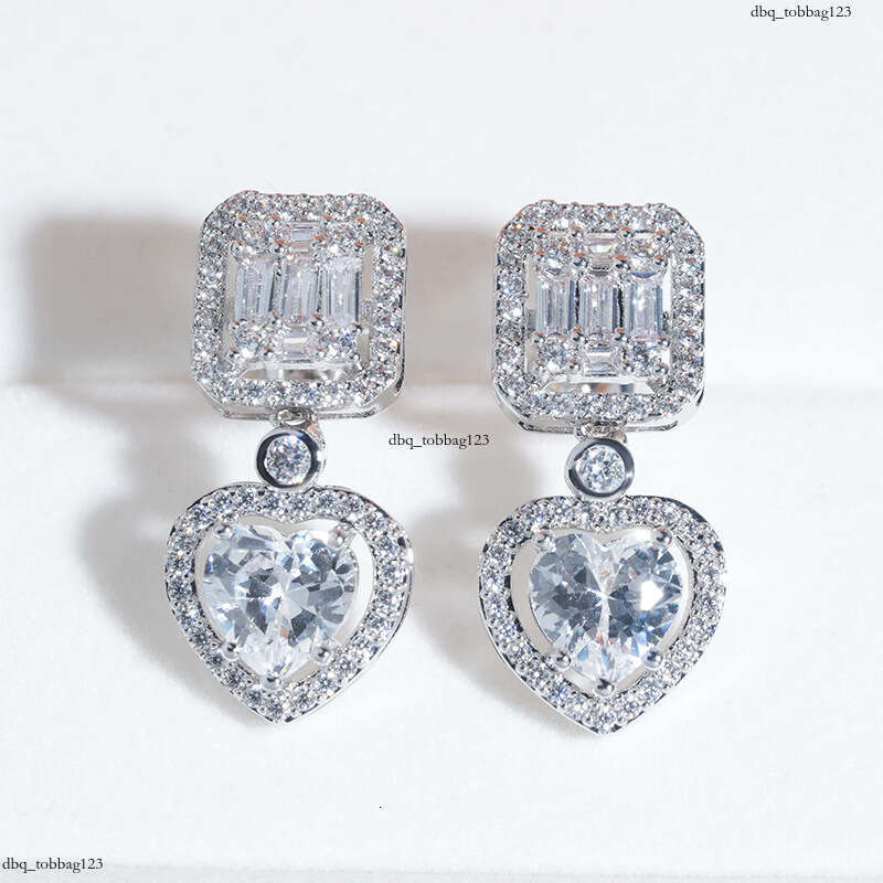 ICED OUT New 5A Zircon EarringIced Out VVS Plated Hip Hop Trendy Brand Jewelry Accessories