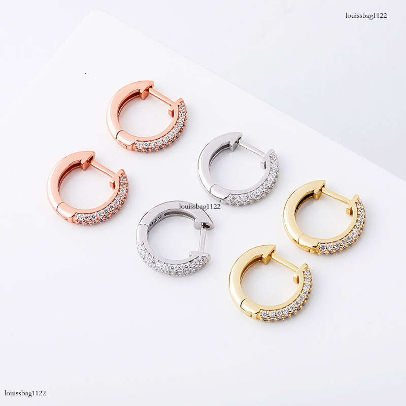 insIced Out VVS Zircon Round Unisex Hip-Hop Trendy Bling Earrings