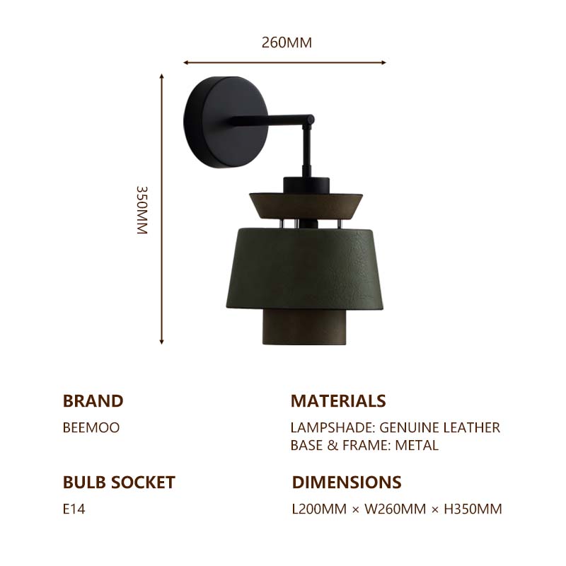 Retro Vintage Style LED Wall Light Fixture for Cozy Ambient Illumination W21306-E14