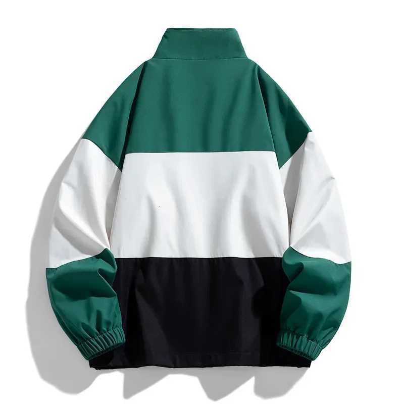 Men Jacket Oversized Stand Collar Coats Hip Hop Outerwear Men Sweatshirt Zipper Windproof Clothes Bomber Jacket Denim Jacket Men W250809