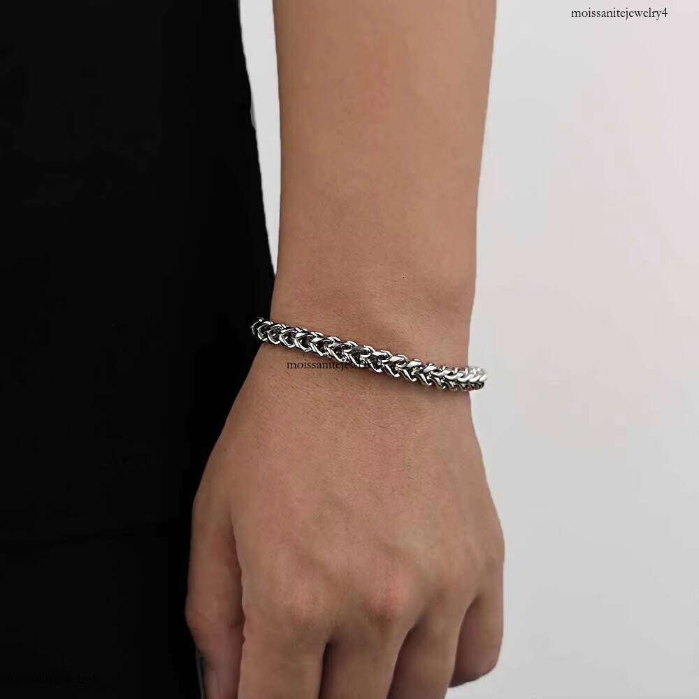 Hip Hop Franco Chain Bracelets Gold Plated Mens Stainless Steel Bracelet