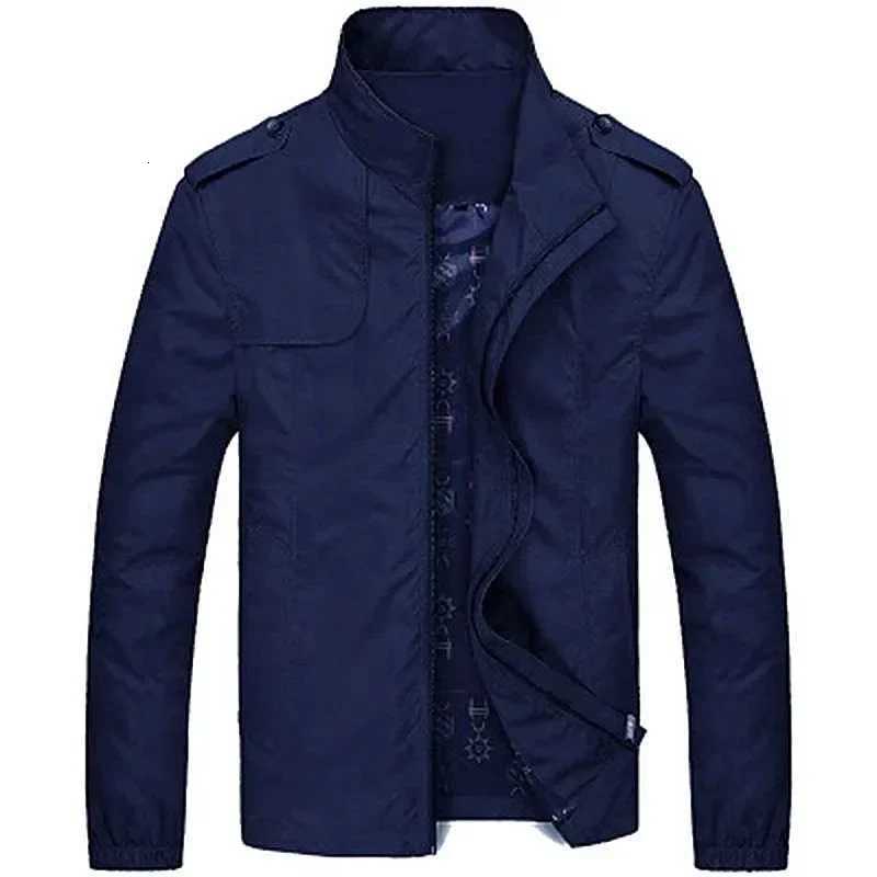 Spring Autumn Mens Jacket Korean Fashion Thin Breathable Waterproof Coat Quality Mens Business Casual Clothing 5XL Mens Clothing W250809