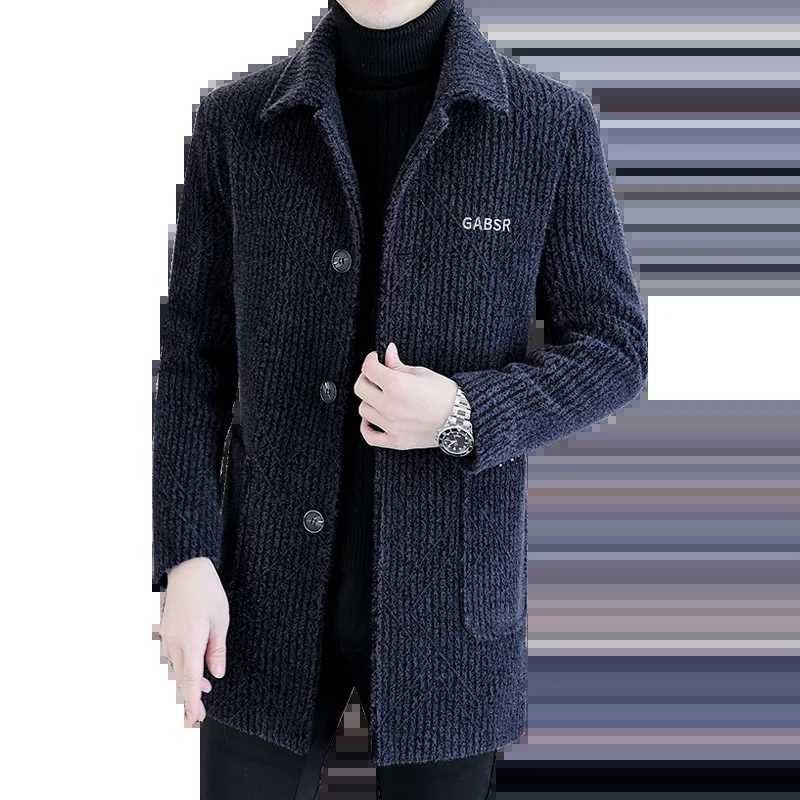 2025 Winter Outerwear Windproof Warm Puffer Jackets Thick Slim Overcoat Clothing Casual Mens White Duck Down Liner Woolen Coats XJ250809