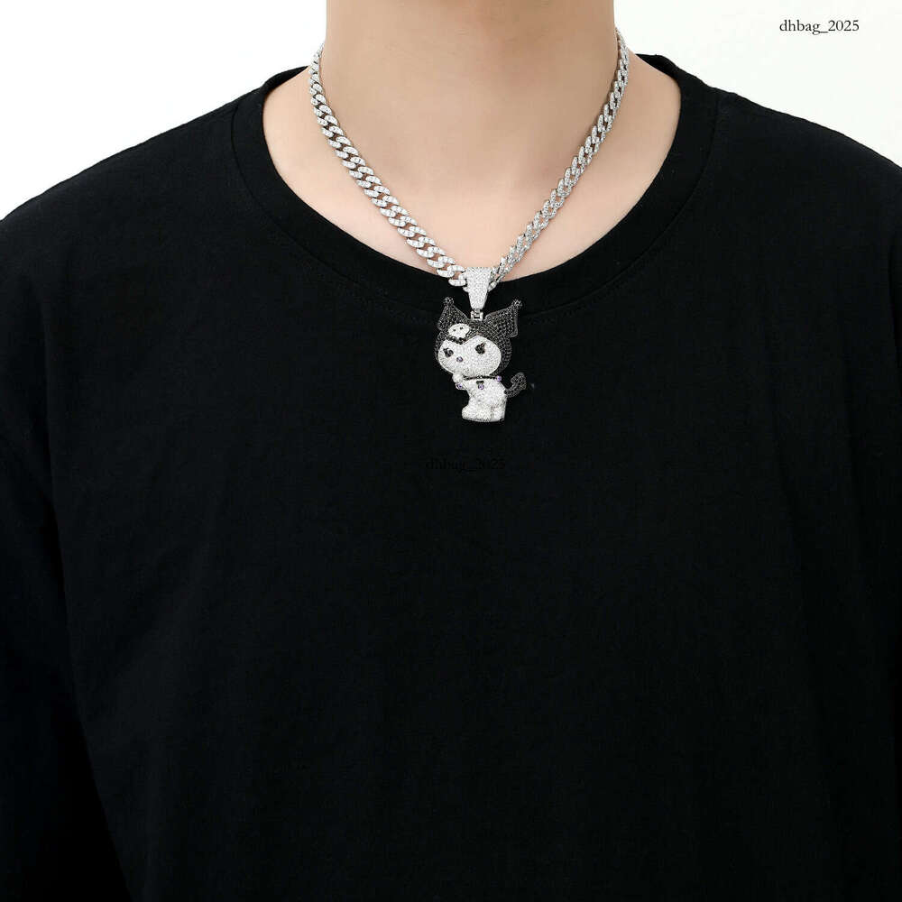 Hip Hop Accessories Little Devil Kuromi Cartoon Pendant Personality Versatile Design Necklace