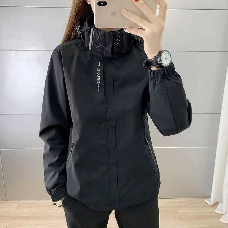 Outdoor Windproof Waterproof Mens Jacket Thin Spring Autumn Climbing Suit Single Layer Couples Coats Womens Long Sleeve W250809