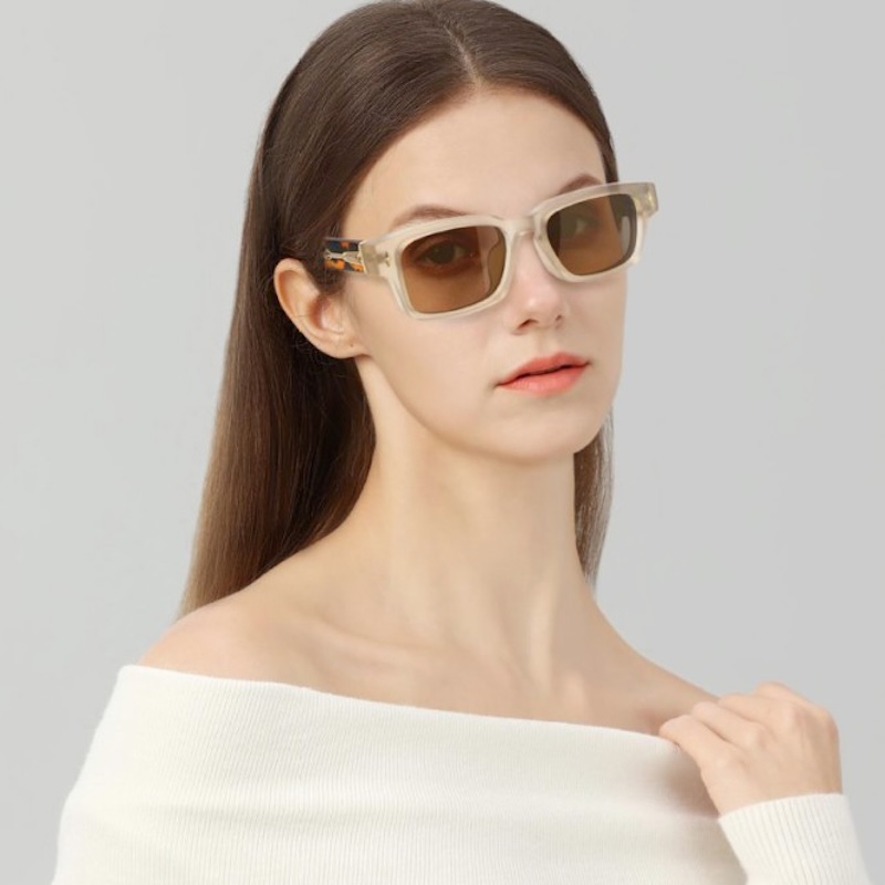 Small Square Sunglasses Vintage Steampunk Men Women Cyberpunk Thick Glasses Clear Retro Goggles Gothic Y2K Futuristic Cool INS Niche High-end Sturdy M