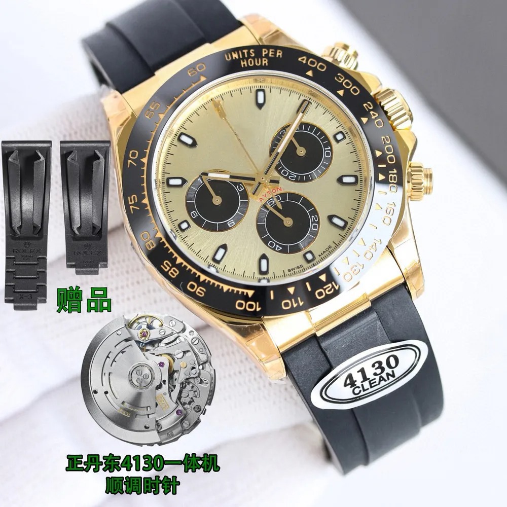 Clean Factory Day Tona M116500LN-0001 AAAAA 5A Quality 1:1 Supeclone 40mm Mens Watch Automatic Mechanical Chronograph 4130 Movement
