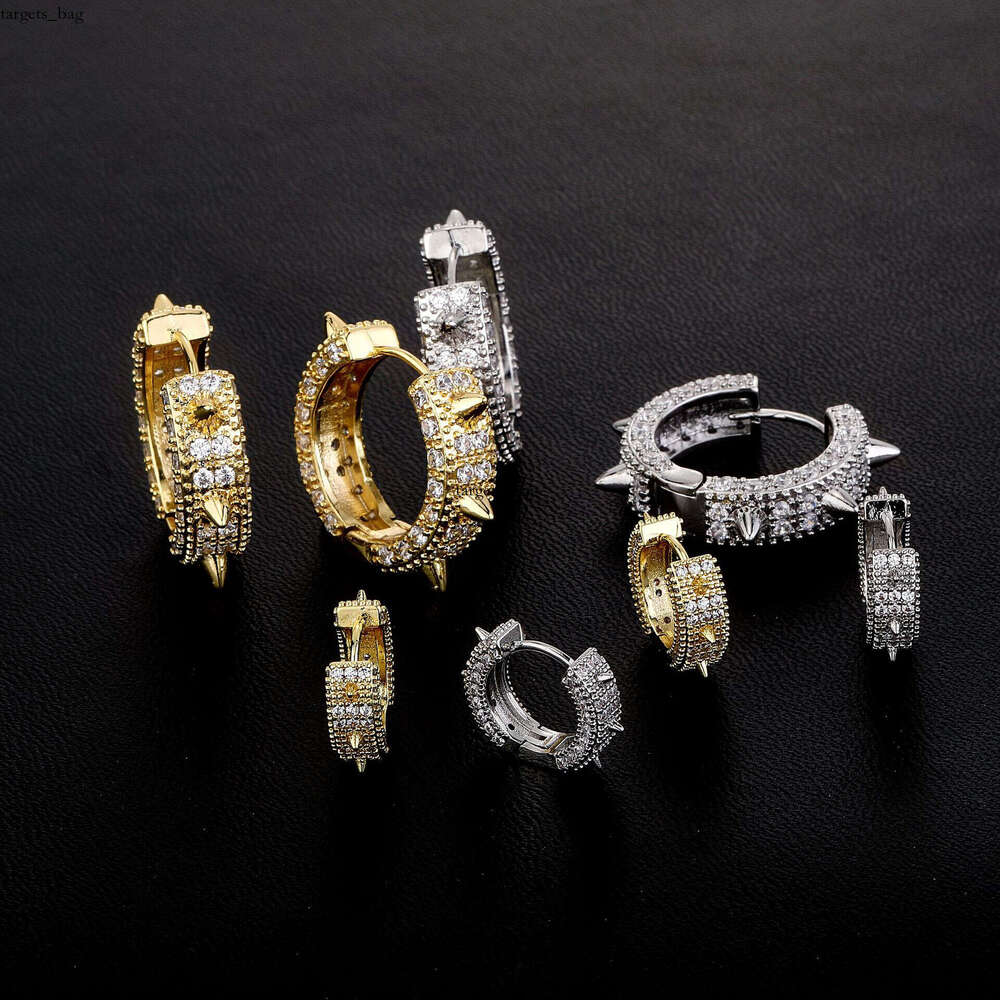 Unique Spike Earrings Cool Hip-Hop Style Fashion Trendy Men's Ear Jewelry Daily Outing Versatile Accessories