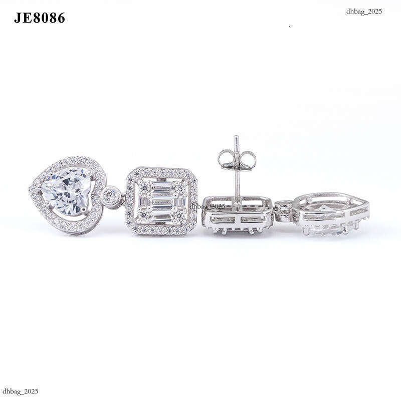 ICED OUT New 5A Zircon EarringIced Out VVS Plated Hip Hop Trendy Brand Jewelry Accessories