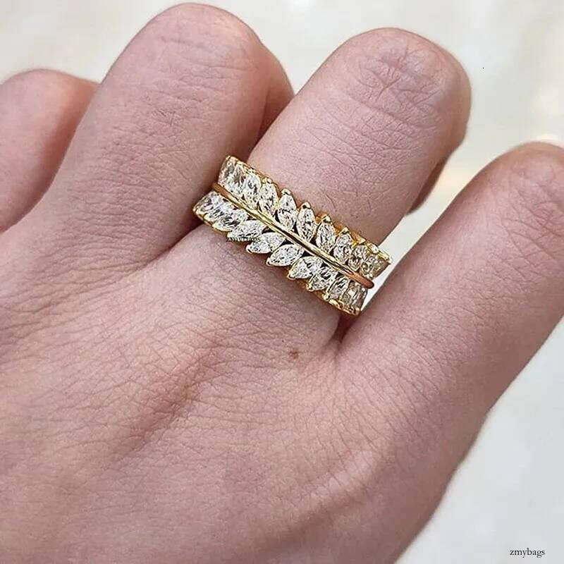 2024 Choucong Top Sell Drop Ship Gorgeous Wedding Rings Vintage Jewelry White Gold Fill Marquist Cut 5A Cubic Zircon CZ Dia Party Women Engagement Lea