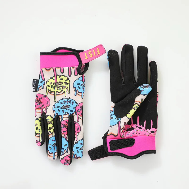 fistplast Four-color Super Donut Wheel Glitz Riding dirt bike long finger touch screen gloves 250808