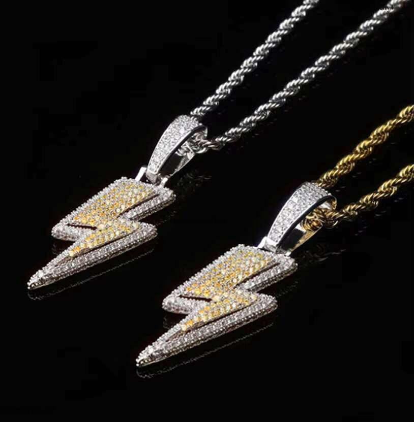 High Quality Iced Out Hip Hop Cubic Zirconia Lighing Pendant