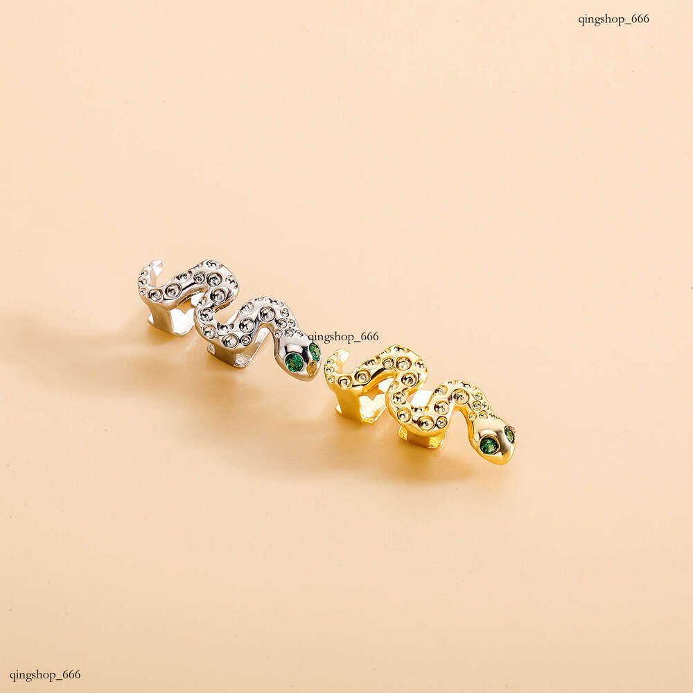 Green Eye Greedy Personality Gold Teeth Hip Hop Braces Lively Little Snake Versatile New Model