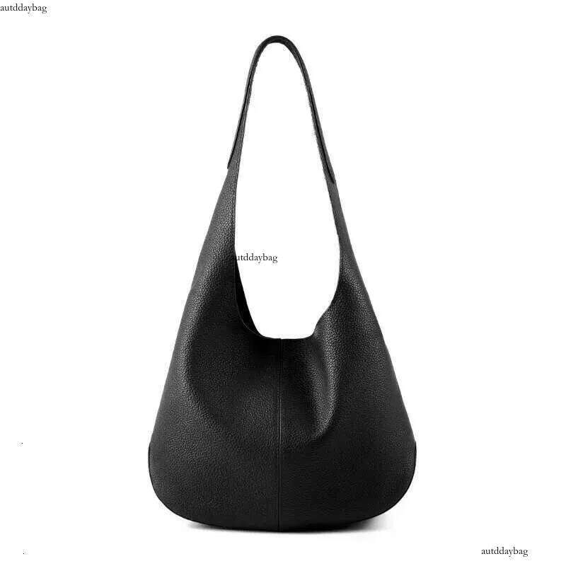 2025 New Design Bucket Large Capacity Top Layer Tote Bag, High-End Feeling, Underarm Single Shoulder Leather Bag