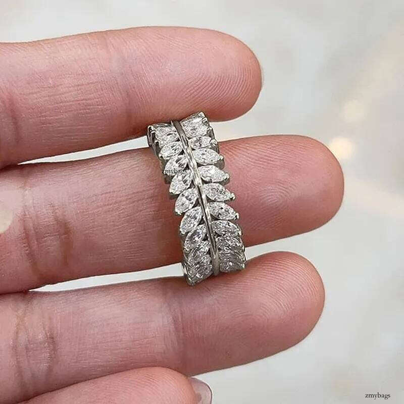 2024 Choucong Top Sell Drop Ship Gorgeous Wedding Rings Vintage Jewelry White Gold Fill Marquist Cut 5A Cubic Zircon CZ Dia Party Women Engagement Lea