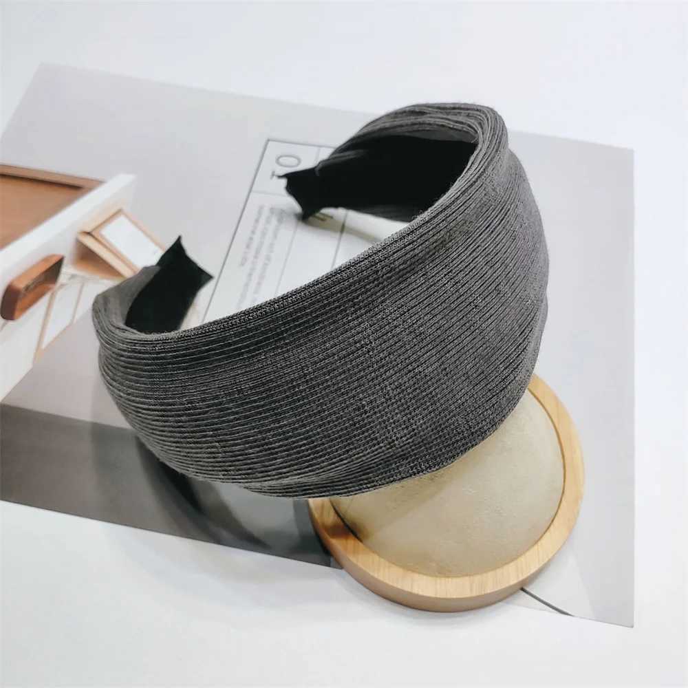 Fabric Wide Handmade For Wen Girl Bands Vintage Fabric Hair Bands Fem Bohe Hair Hoop Hair Accessories Gift Y250809