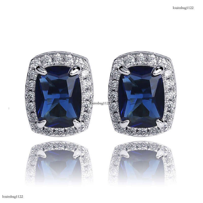 Inshiphop Hip-Hop Style Colorful Large Zircon Personality Earrings Gold Jewelry