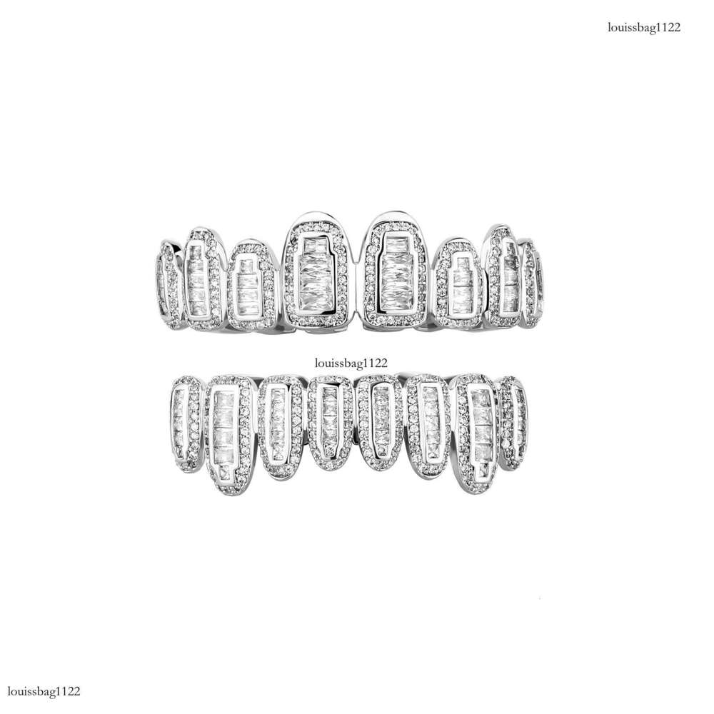 Hip-Hop Decorative Micro Paved Zircon Fang Set Braces Rap Trendy Fashion Accessories