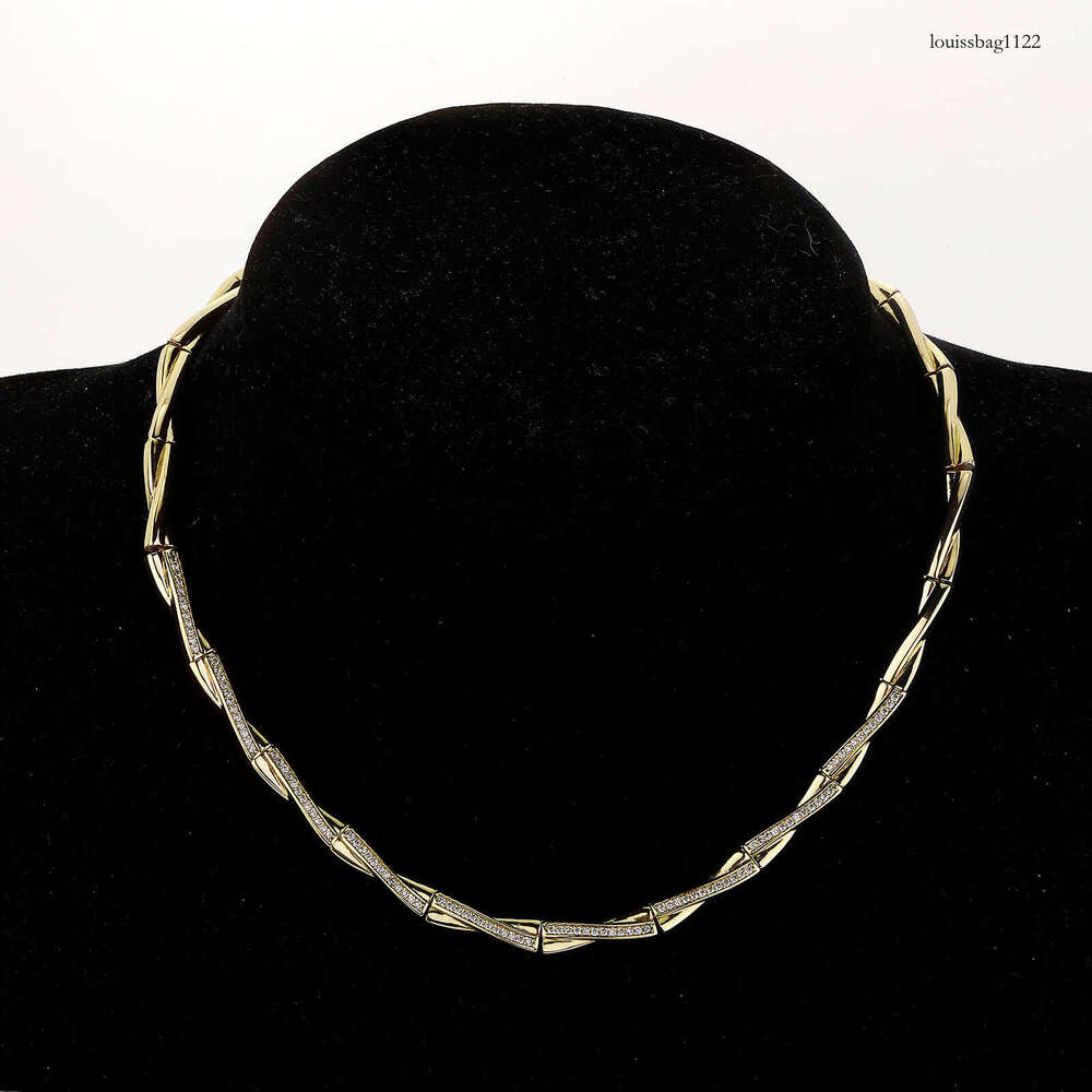 New Chinese Fine Bamboo Knot Necklace Sterling Silver Moissanite chain Cuban Chain Fashion Simple Personality National Style Choker Jewelry