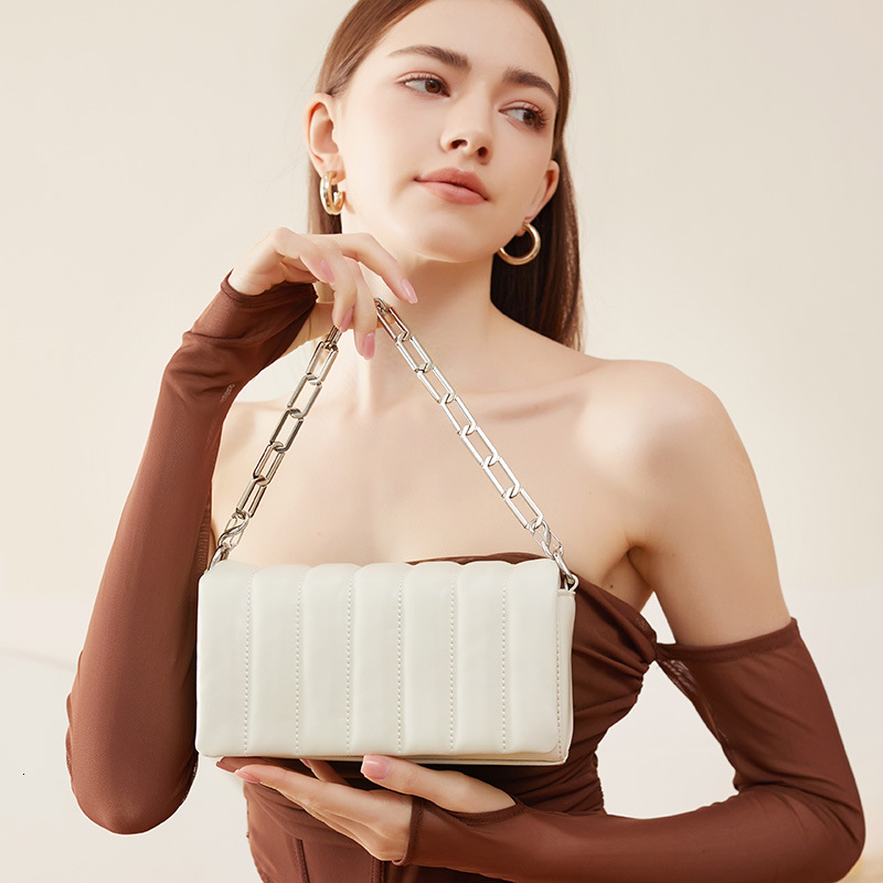 Teyan Genuine Leather Chain Underarm Bag For Women New Spring Summer Cowhide French Style High-End Niche Single Shoulder Crossbody