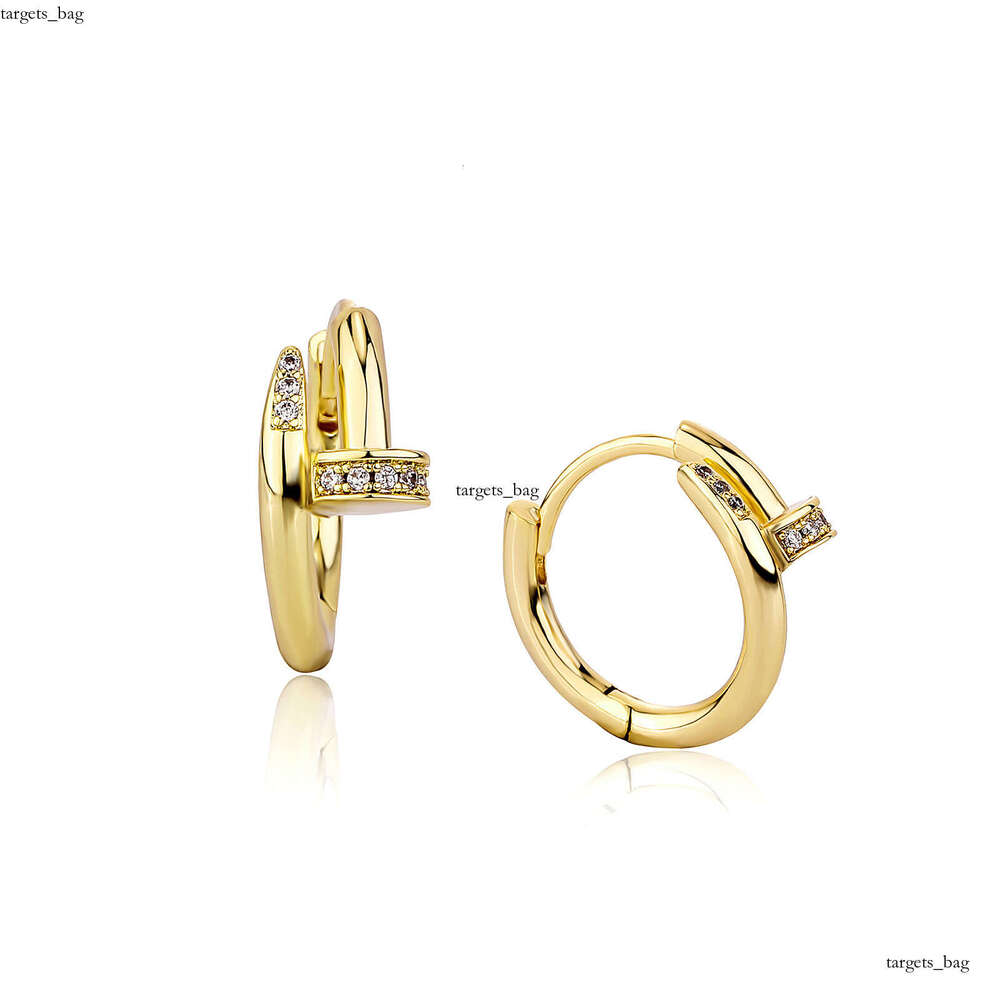 Hip Hop Classic Luxurious Nail-Shaped Zircon Earrings Bracelet INS Internet Celebrity Hot Push Gold Australian Personality Jewelry