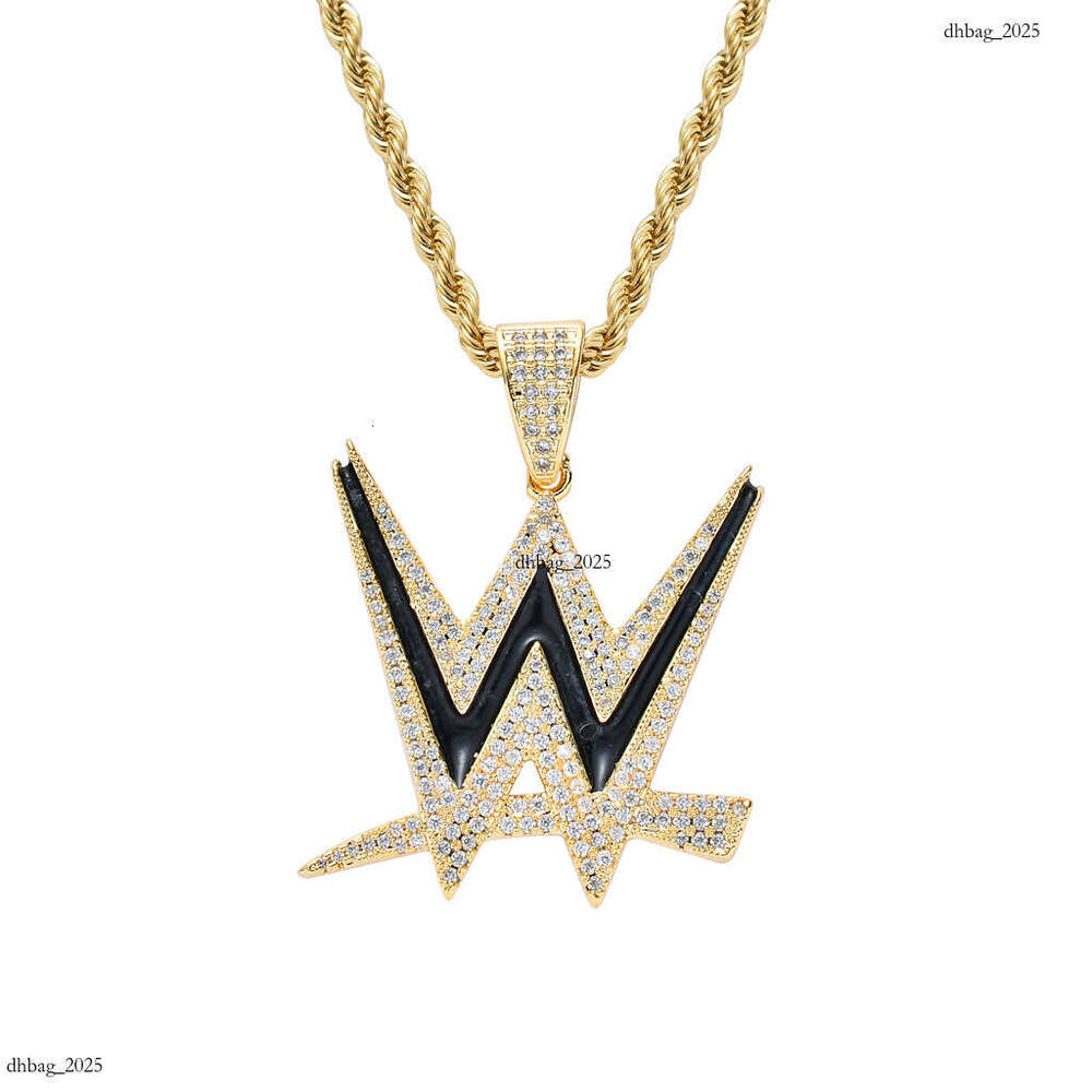 Necklace for Men W Creative Letter Pendant Personality Trendy Brand Hip Hop Accessories 111