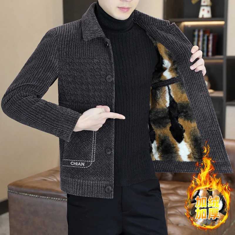 Korean Fashion Versatile Woolen Jacket Men Winter Thick Warm Casual Business Trench Coat Slim Streetwear Overcoat Men Clothing XJ250809