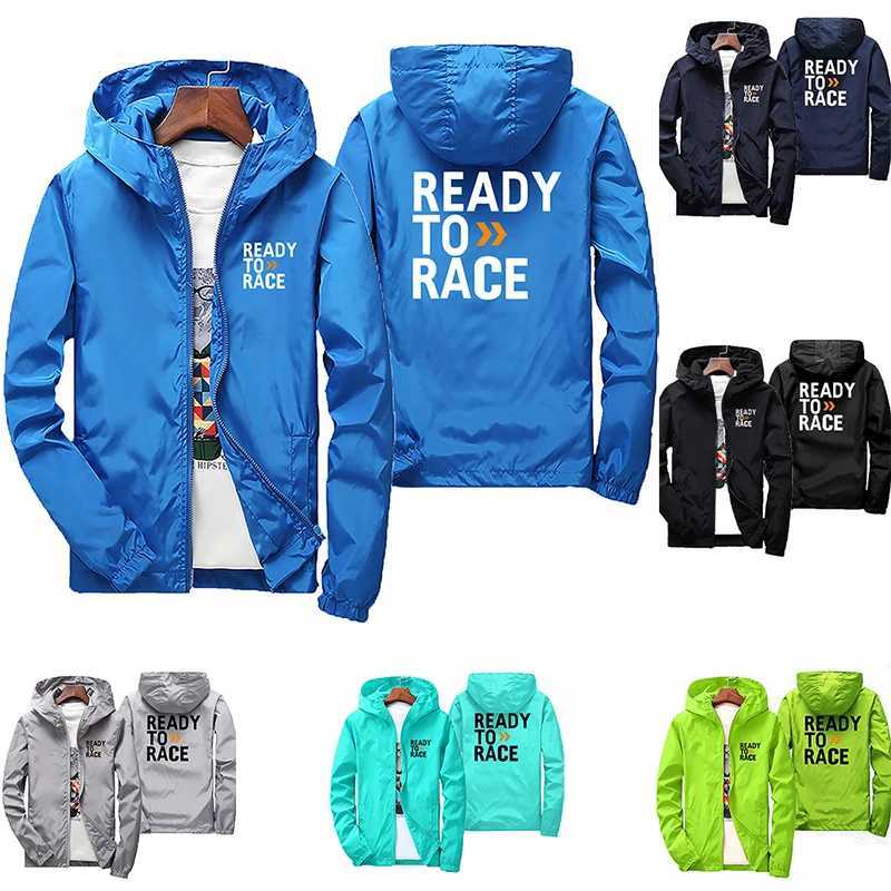 2026 Men Ready To Race Enduro Cross Motocross Bitumen Bike Life Windbreaker Jacket Hooded Coat Thin Hoodies Coat Pilot Clothing W250809
