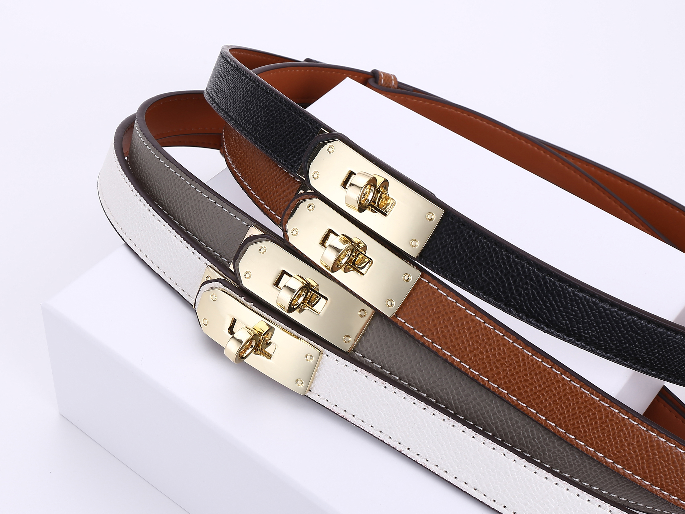 Belts for women designer belt women belt ceinture 18mm Classic Buckle Simple Hundred With Dress Suit Pants Coat Acc Women Slim Belt golden silver buckle belts