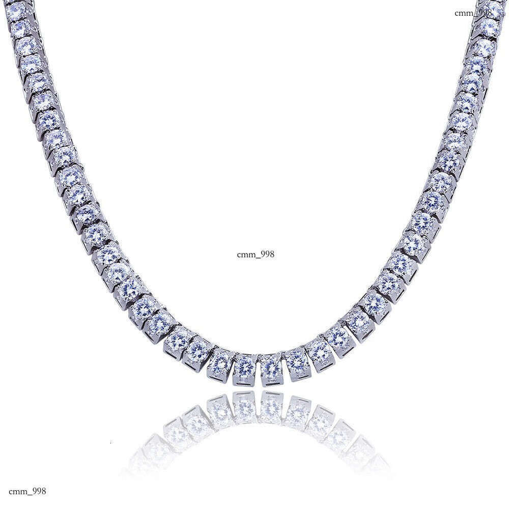 Trapezoidal Moissanite chain Hip Hop Unisex Necklace Jewelry