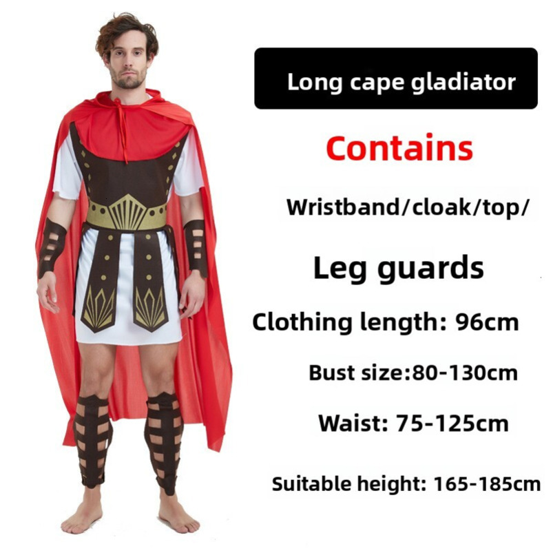 Halloween Cosplay Men and Women Parent-Child Ancient Roman Warrior Costume Annual Performance Noble Greek Prince Outfit