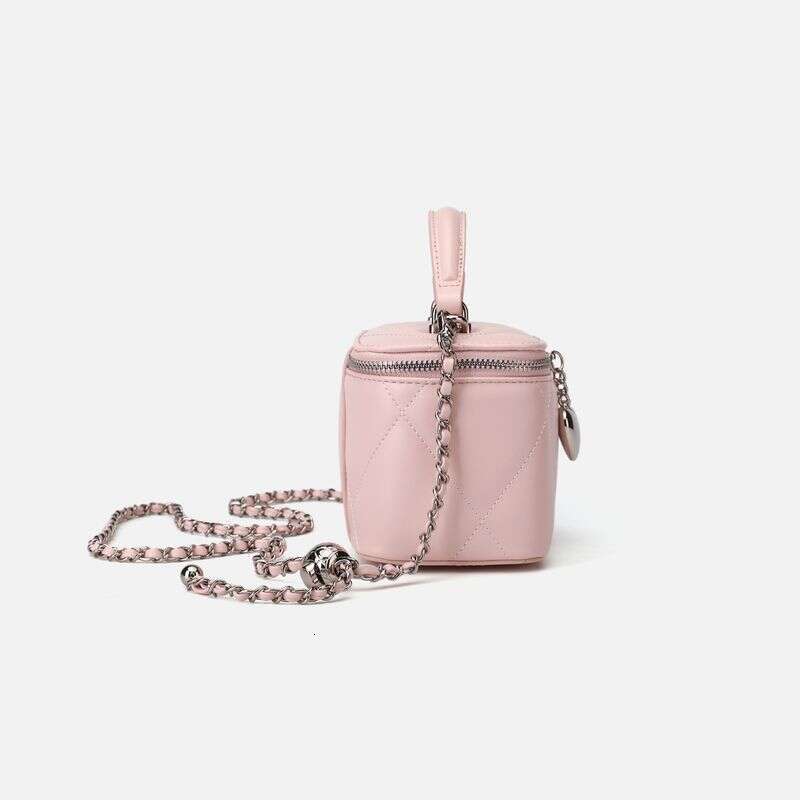 Hot Korean Version Of The Light Niche High-End Ladies Crossbody 2025 Summer New Commuter Pink Quilted Box Bag Versatile Fashion Exquisite
