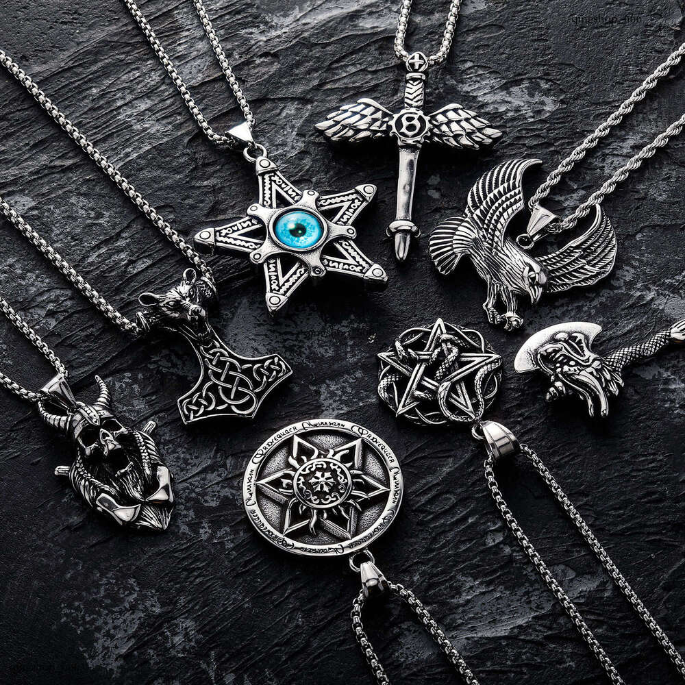 Jewelry Sterling Silver Combination Pendant Personality Trendy Unisex Necklace Gold Australia