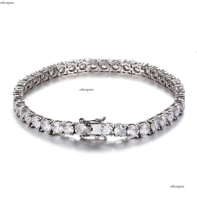 Gold Plated Hip Hop Dia CZ Cubic Zirconia Women Tennis Bracelets