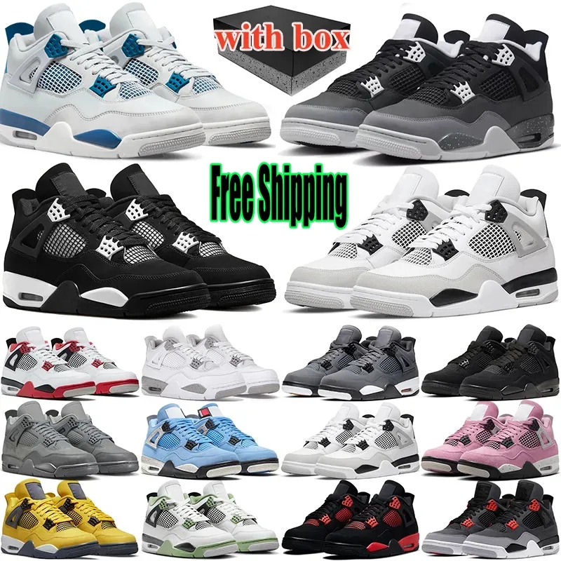 With box Designer Sneakers casual shoes for men women Black Cat Military Sail Thunder White Cool Grey Red Sports Blue University outdoors basketball free shipping