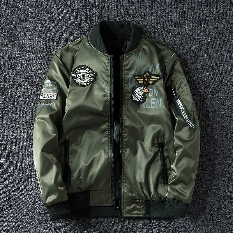 Cross-Border Wearable Autumn/Winter MA Bomber Jacket Mens Air Force Baseball Uniform Workwear Jacket Mens Casual Clothing W250809