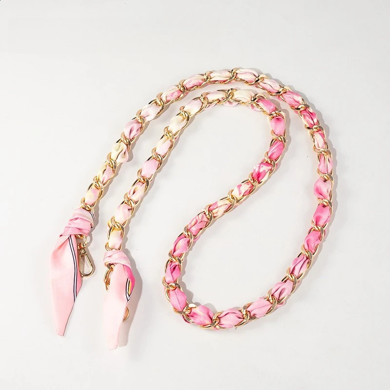 Bag Strap Decorative Chain Versatile Bag Chain Silk Scarf Woven Bag Shoulder Strap Trendy Single Buy Portable Chain Accessories 250808